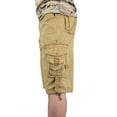 thumbnail image 5 of SAYFUT Men's Cotton Twill Cargo Shorts Elastic For Big Men Outdoor Wear Lightweight Plus Size Khaki Color, 5 of 8