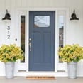 thumbnail image 7 of Ovzne Artificial Flowers Outdoor, UV Resistant Faux Artificial Plants Shrubs Plastic Flower Bulk for Hanging Planter Porch Window Home Wedding Spring Summer Decor yellow, 7 of 7