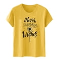 thumbnail image 2 of Blusas de Manga Corta para las Mujeres Divertida Impresión Cuello Redondo Camiseta Vintage, Blusas de Primavera para las Mujeres, 2 of 4
