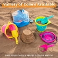 thumbnail image 4 of Joyfy 3 Packs Collapsible Bucket with Shovels & Mesh Bag, Multi-Purpose Kids sand toys for Beach, Camping Gear, Beach Parties, and Fun Summer Activities, 4 of 9