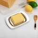 thumbnail image 2 of Mantequera de Acero Inoxidable con Tapa - Recipiente Sólido para Queso/Mantequilla - Caja para Guardar Mantequilla y Queso, 2 of 6