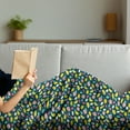 thumbnail image 3 of Fruits Soft Flannel Fleece Throw Blanket, Hand Drawn Vegan Options Sliced Lemons Strawberries and Oranges Doodle Style Food, Cozy Plush for Indoor and Outdoor Use, 70" x 90", Multicolor, by Ambesonne, 3 of 5