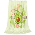 thumbnail image 2 of Vsdgher Avocado Keep Calm Ultra-Soft Micro flannel Blanket Throw Blankets for Couch Sofa, Bed (4 sizes)-40"x30", 2 of 7
