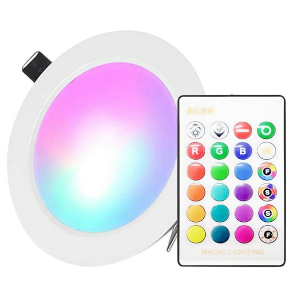 15W LEDs Recessed Downlight with IR Remote Control 16 Color & 4