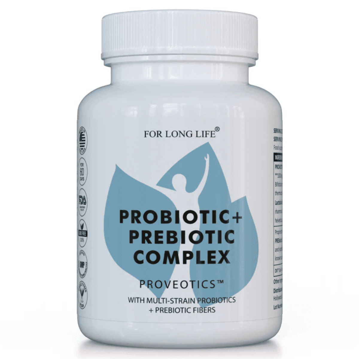 FOR LONG LIFE PROVEOTICS VEGAN PROBIOTIC SUPPLEMENT | Digestive Enzymes | Multi Enzymes with Prebiotics for Digestive Health for Women and Men (PACK 3)