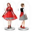 thumbnail image 5 of KAUOD Girls 3 Piece Halloween Clothes Set Red Poncho+a-Line Dress+skirts Toddler Halloween Psrty Outfits 5-12 Years, 5 of 9