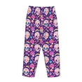 thumbnail image 5 of Daiia cute rainbow mushroom Skull Women's Sleep Pant with Pockets and Drawstring,Pajama Pants-Medium, 5 of 9