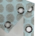 thumbnail image 4 of Ambesonne Turquoise Grommet Curtain, Vintage Flowers, 50" x 108", Blue Brown, 4 of 6