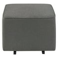 Davinci Universal Gliding Ottoman in Dark Grey Finish