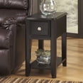 thumbnail image 3 of Ashley Furniture Table d'Appoint Breegin 1 Tiroir en Presque Noir, 3 of 3