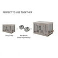 thumbnail image 5 of Unipaws Furniture Style Dog Crate with Tray,Wooden Dog Kennel Mesh Dog House Small Size, 5 of 5