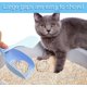 thumbnail image 5 of 1 pala de arena para gatos con tapa, pala de plástico para arena para gatos con agujeros grandes, recogedor de arena para gatos con mango, fácil de usar, portátil, 5 of 5