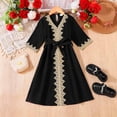 thumbnail image 4 of Kogui Tutu Dress for Girls Toddler Girls Tutu Dresses Party Formal Birthday Summer Puff Short Sleeve Tulle Little Girls Dress 5T (Black,5 Years), 4 of 9