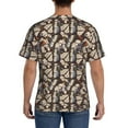 thumbnail image 3 of Bixox Men's Vector Butterflies Printed Short Sleeve Skinny Athletic T-Shirt, 3 of 6