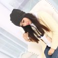 thumbnail image 3 of Unisexe Coton Extensible Slouchy Sommeil Mode Rayé Baotou (Noir), 3 of 3