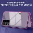 thumbnail image 6 of Compatible with Samsung Galaxy A34 5G Case with Built-in Privacy Glass Screen Protector, Ultra Slim Samsung A34 5G Phone Case Clear for Women Men Shockproof Protective Cover (Purple), 6 of 14