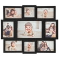 thumbnail image 3 of 9-Opening 16x19 Black Wall Photo Frame Collage PVC Gallery Style with Black Edge, 3 of 5