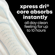 U by Kotex Clean & Secure Maxi Pads, Heavy Absorbency, 44 Count