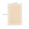 thumbnail image 2 of OFFIGAM 2-Pack Beige Crochet Basket Bottoms with Wood Base for Craft Projects, Tools, and Home Organization, 2 of 8