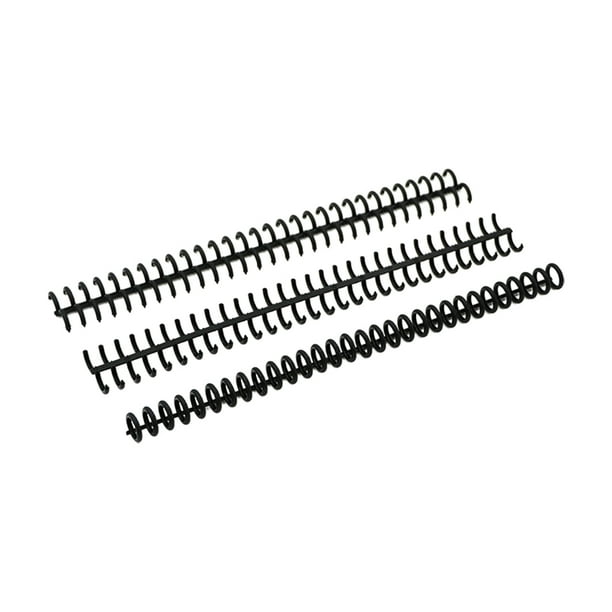 Bearachild 10 unids/set convenientes anillos de encuadernación de plástico carpetas de hojas sueltas compactas y de alto rendimiento Carpetas de archivos Negro + 10 Uds.