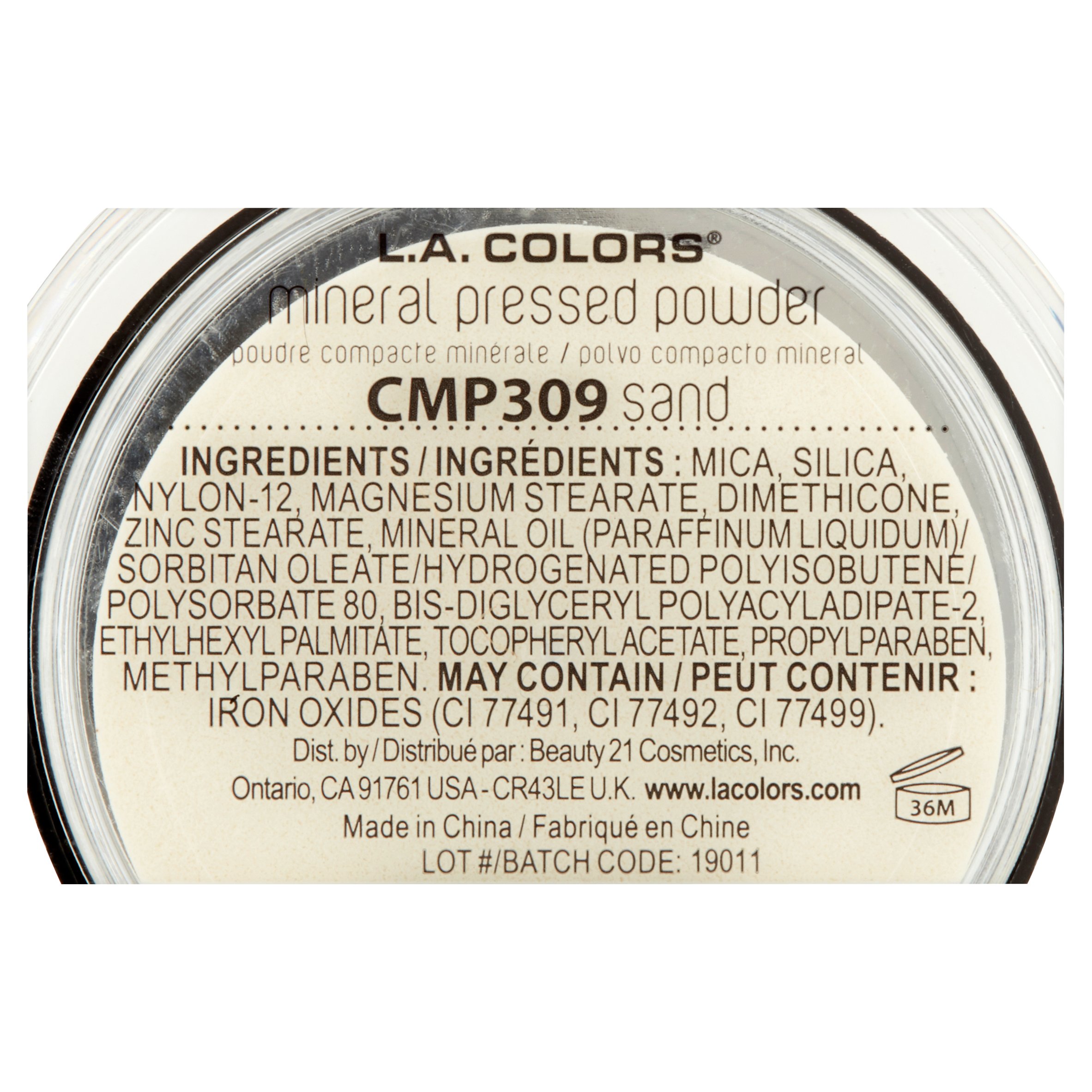 L.A. Colors Mineral Pressed Powder, Sand - image 4 of 4