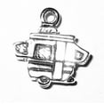 thumbnail image 1 of Sterling Silver 18" 1.2mm Box Chain 3D Recreational Vehicle Pop Up Camper Pendant Necklace, 1 of 2