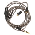 thumbnail image 1 of Cable de Reemplazo de Auriculares, Auriculares Dorados de 3.5 mm Cable Sid Sonido de Sonido Flexible Flexible Parauriculares Flexibles, 1 of 7