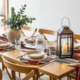 thumbnail image 6 of Red Marble Round 15 Inch Placemats Set of 8, Grey Gold Texture Vintage Farmhouse Art HeatResistant Non Slip Place Mats for Dining Table, Wipeable Braided Kitchen Table Mats for Housewarming, 6 of 9