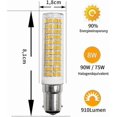 thumbnail image 3 of B15d LED Bulb 8W Equivalent 90W Warm White 3000K 910lm Bayonet Cap 230V, 3 of 5
