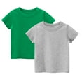 thumbnail image 5 of Esaierr Baby Toddler Solid Colour T Shirts for Boys Girls Crewneck Shirts Tops Cotton Short Sleeve Tees Summer for Kids 1-9 Years, 5 of 9