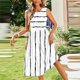 thumbnail image 3 of WILLBEST Vestidos De Verano Vestido Casual Sin Mangas Con Estampado Degradado Y Bolsillos Para Mujer, 3 of 3