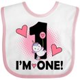 thumbnail image 3 of Inktastic First Birthday 1 Year Old Girl Unicorn Girls Baby Bib, 3 of 4