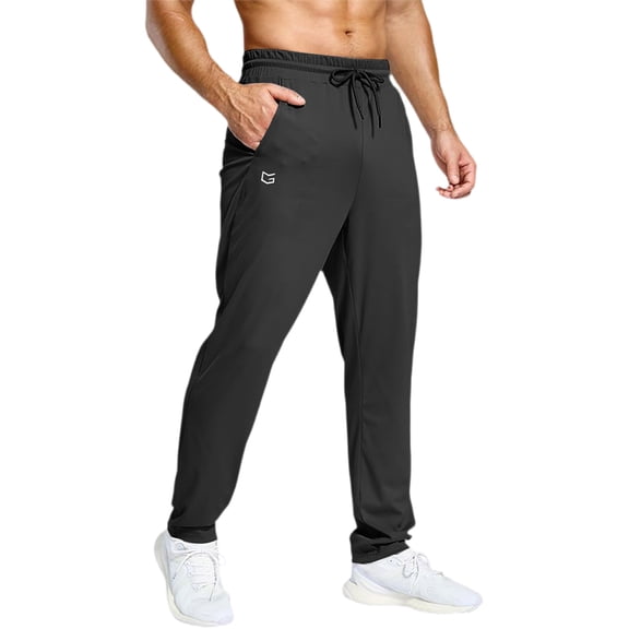 Men's Athletic Pants - Drawstring Waist for Gym Workouts & Casual Wear Navy XL