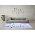 thumbnail image 3 of Ahgly Company Indoor Square Solid Blue Modern Area Rugs, 8' Square, 3 of 4