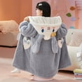thumbnail image 2 of Pijama de felpa para niños de otoño e invierno, bata de Anime Sanrioed Cinnamoroll Melody Kuromi Kawaii Girl, linda ropa con capucha gruesa para el hogar, 2 of 5