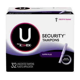 tampons kotex absorbency unscented