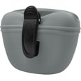 thumbnail image 1 of Bolsa de silicona para golosinas para perros con clip - Contenedor portátil de comida para perros para entrenamiento - Cierre magnético - Gris, 1 of 5