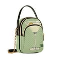 thumbnail image 7 of FORMRS Crossbody Bag for Women Quilted Travel Shoulder Cell Phone Purse with Chain Strap Handbag, Light Green Martini, 7 of 7
