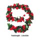 thumbnail image 2 of Guirnalda de vid de rosa artificial de 24 cabezas, decoración de folar para fiesta de boda, tela de seda, guirnalda de rosas falsas, rojo Methold HA6560-03B, 2 of 6