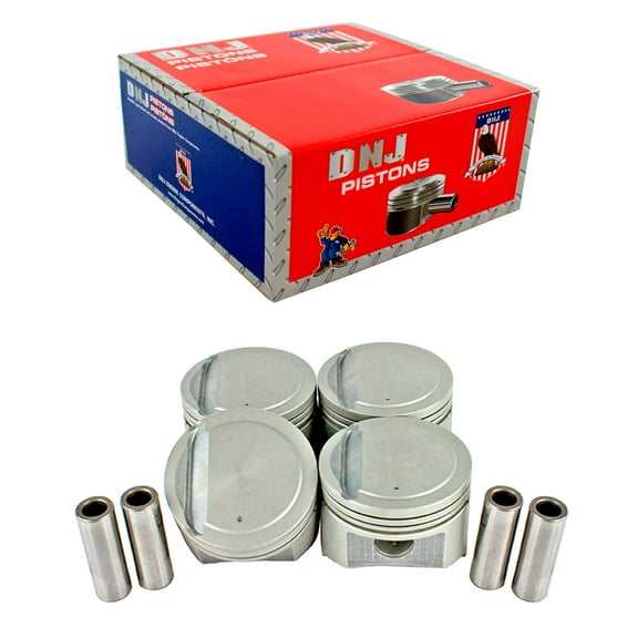 DNJ P124A Std. Complete Piston Set Fits Cars & Trucks 97-01 Hyundai Elantra Tiburon 2.0L DOHC