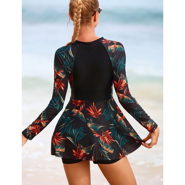ladies modest swim dress Capri Garden Swim Dress