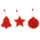 thumbnail image 2 of White Adorno navideño, colgantes de madera, estrella, campana para árbol de Navidad, adornos navideños para fiesta en casa, Navidad de Año Nuevo, 2 of 5