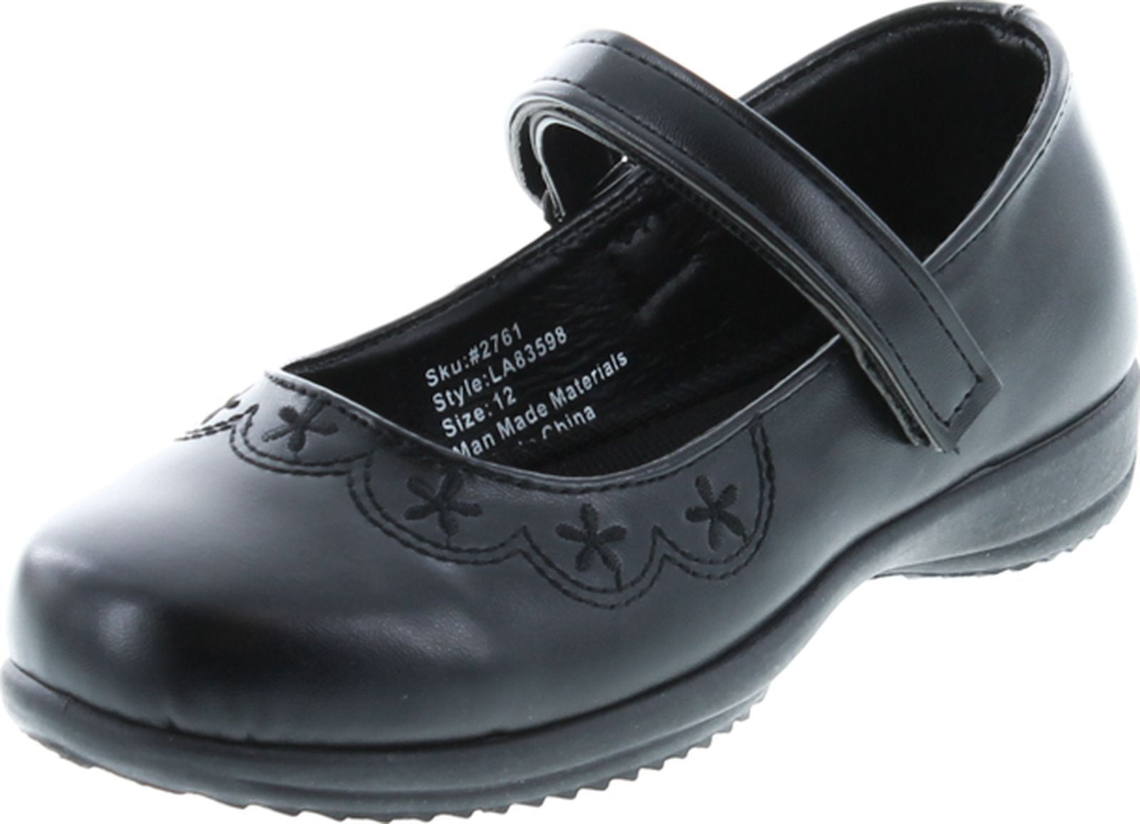 Laura Ashley Girls School Uniform Shoes With Memory Foam Insole Black Embro 2 Walmart Com Laura Ashley Girls School Uniform Shoes With Memory Foam Insole Black Embro 2 Walmart Com