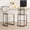 Sand, variant on Spruce & Spring 30.5" Swivel Bar Stools Set of 2, Upholstered Bar Chairs with Curved Back & Channel Tufting, Metal Base for Kitchen Island & Home Bar, Brown