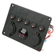 thumbnail image 4 of On Off Switch Panel,5 Gang Switch Panel LED Switch Panel Gang Switch Panel User-Friendly Design, 4 of 8