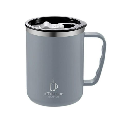 

Wide-mouth Design Simple Office Mug Durable 304 Stainless Steel Liner Sealed Leak-proof Thermos Cup Water Bottle Fashionable