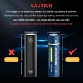 thumbnail image 2 of Batería recargable JESSPOW 18650 de litio 3,7 V 3300 mAh (paquete de 2), 2 of 8
