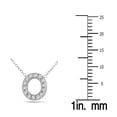 thumbnail image 2 of SZUL Women's 1/10 Carat TW O Initial Diamond Pendant in 10K White Gold (J-K-L Color, I2-I3 Clarity), 2 of 3