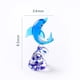 thumbnail image 2 of Figuras coleccionables de delfines dobles de cristal, adornos de criaturas marinas, 2 of 6