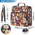 thumbnail image 2 of FORMRS Zipper Binder with Shoulder Strap 2-inch Ring 500 Sheet Capacity File Bag, Red Floral, 2 of 5